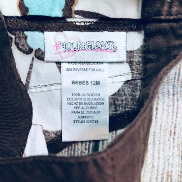 12m Youngland floral dress + bloomer+Bow - Picture 5 of 6